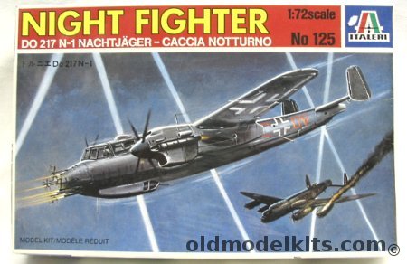 Italeri 1/72 Do-217 N-1 Nachtjager Night Fighter, 125 plastic model kit